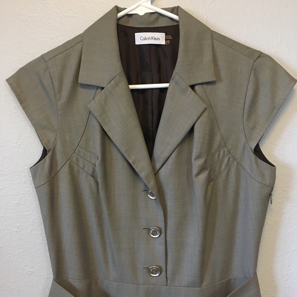 Calvin Klein Grey A-Line Dress - Picture 4 of 8